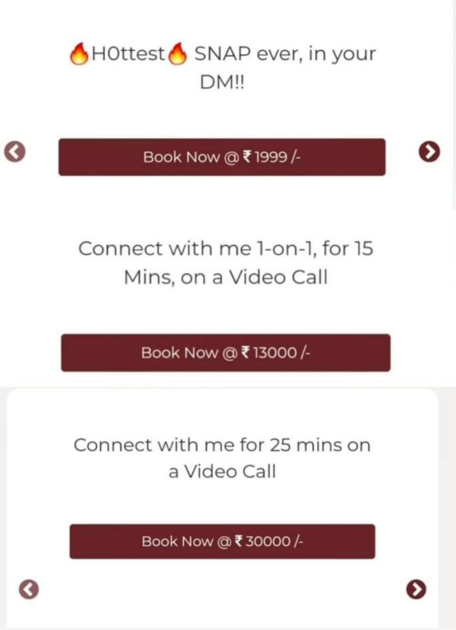 Kiran rathod app and price for video call and phone call shocks fans