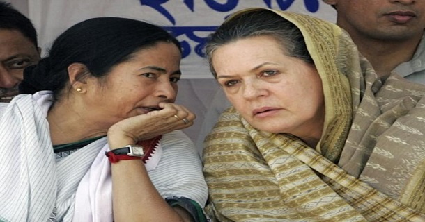 Mamta banerjee posts about union with congress creating sensation