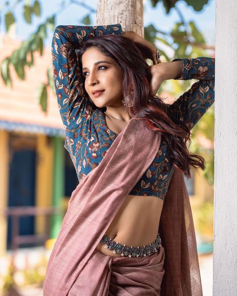 Sakshi agarwal latest hot saree photo and video on instagram trending