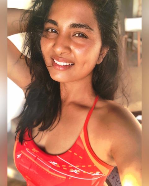 Srushti dange latest photos in bikini dress getting trending