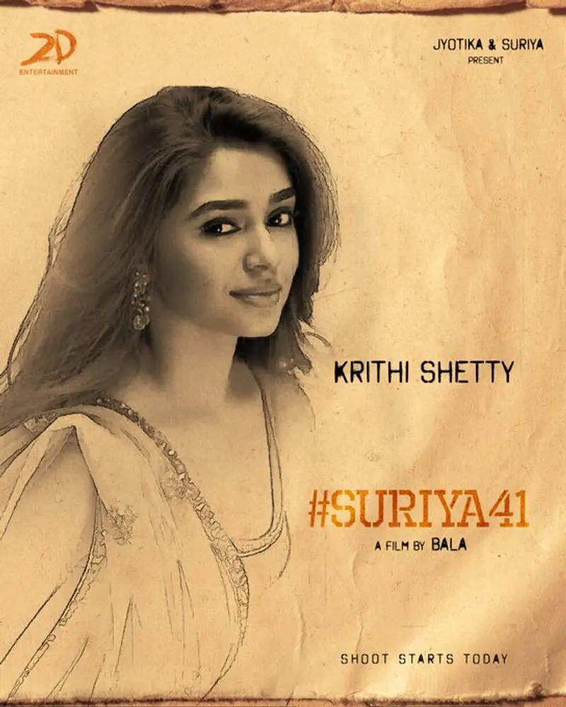 Krithi shetty to join bala and suriya film suriya41