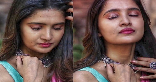 Vani bhojan hot and cute latest saree stills impresses fans getting likes