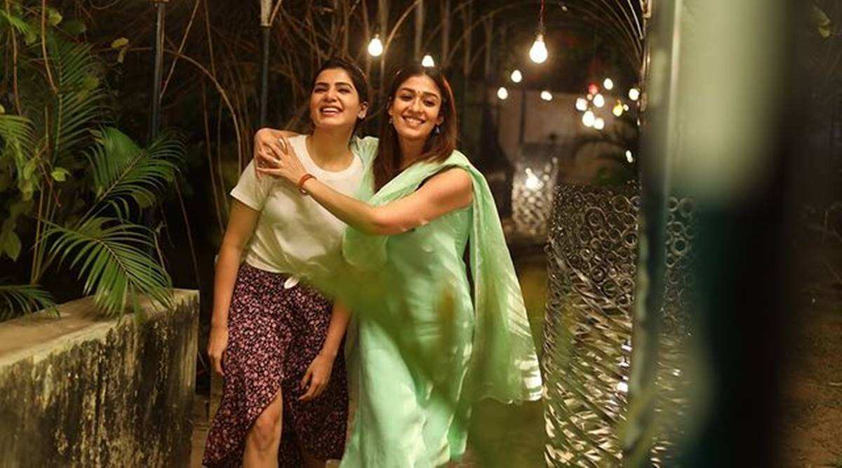 Nayanthara hugs samantha on seeing her own film video getting viral