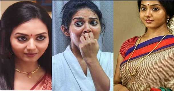 Vidya pradeep hot photos in low neck saree photoshoot getting viral
