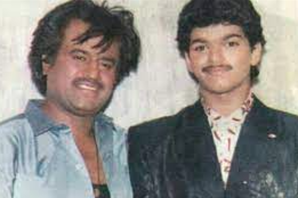 Vijay places his photo with superstar rajinikanth took earlier stages in his bedroom