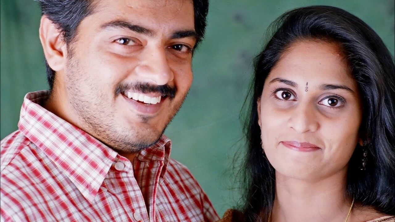 Ajith shalini couple and family photos trending on behalf of their 22nd anniversary