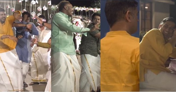 Csk cricketers dance steps for kaathuvaakula rendu kadhal two two two song viral video