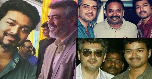 Vijay and ajith family meets together information getting viral on social media