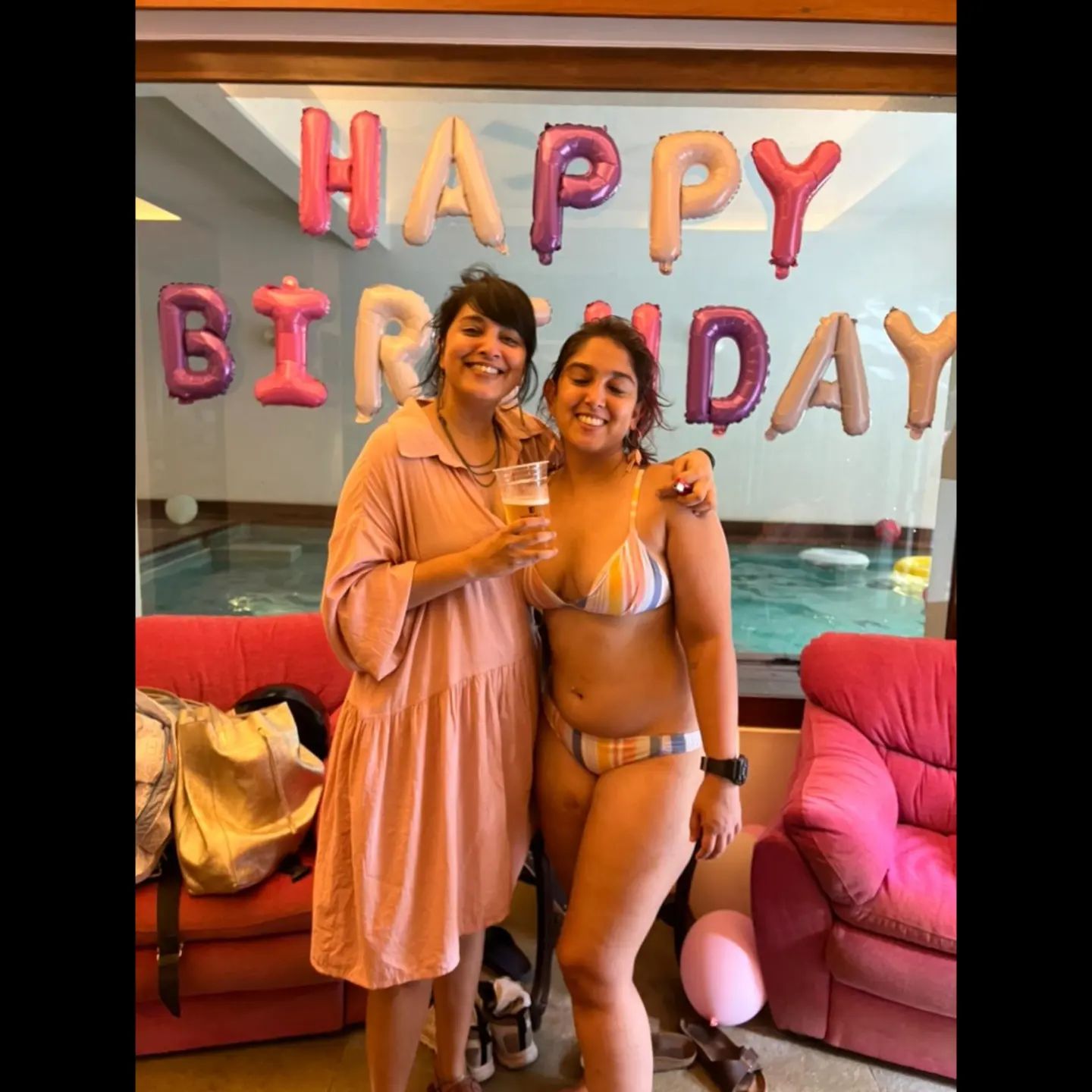 Amir khan daughter ira khan celebrates her birthday in bikini dress photos getting viral