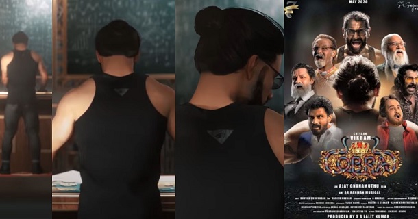 Vikram starring cobra release date has been announced in video format