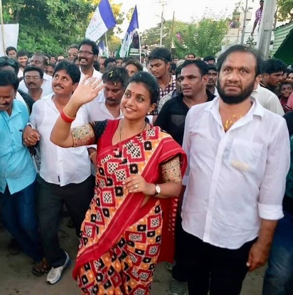 Old man requests to andhra minister actress roja for marriage