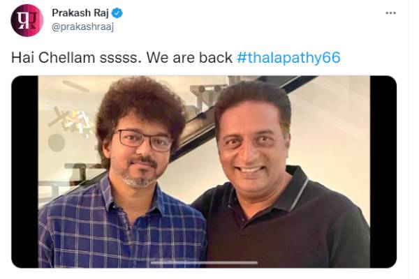 Vijay with thalapathy66 cast and crew members latest photo getting viral on social media