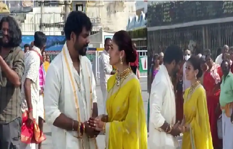 Nayanthara and vignesh shivan got complaint from tirupati devasthanam for wearing chappal in temple premises and photoshoot in restricted areas