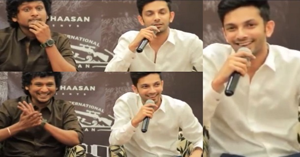 Anirudh reply for vikram movie in press meet viral video
