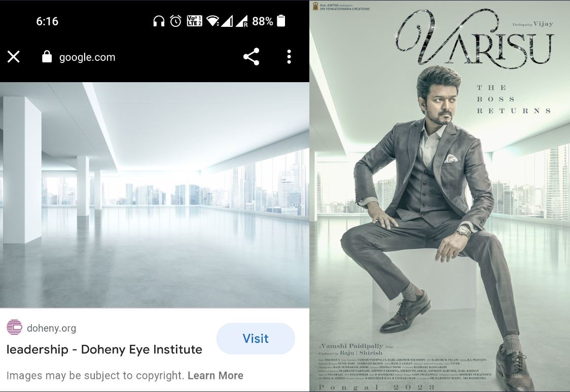 Thalapathy66 vijay varisu first look poster is trolled as copycat poster image getting viral on social media