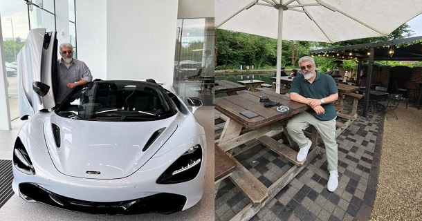 Ajith kumar latest photos in luxury car getting viral on social media