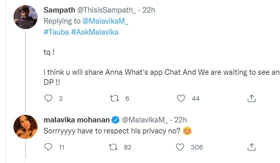 Malavika mohanan shares chat she had with thalapathy vijay