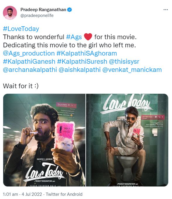 love today trailer video getting viral on social media