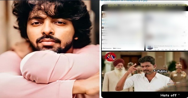 Gv prakash helped vijay fan on suicide post