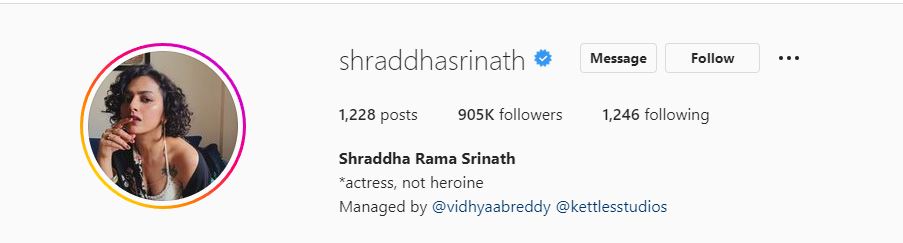Shraddha srinath out of twitter because of netizens troll