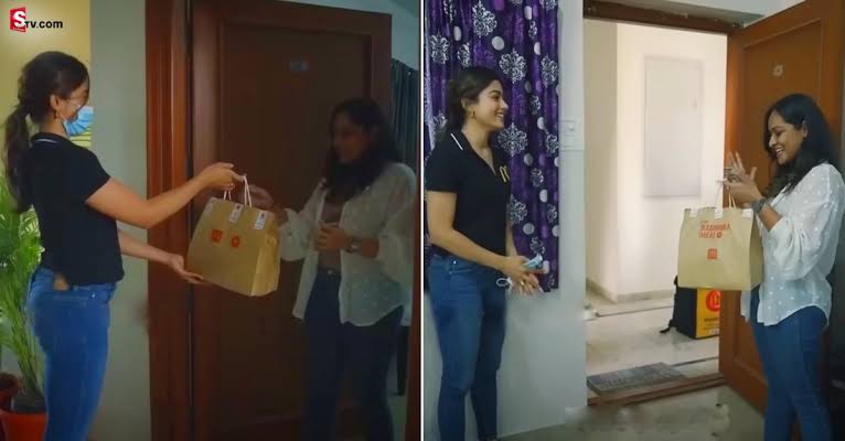Rashmika mandanna about rashmika meal and her food delivery