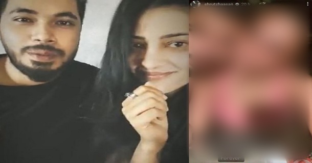 Shruthi haasan posts intimate photos with her boy friend
