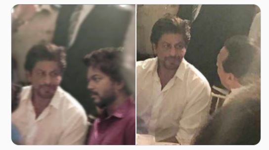 shahrukh khan and thalapathy vijay meet up photo getting viral on social media