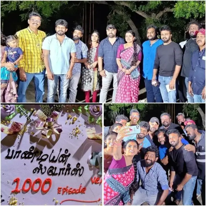 pandian stores celebration for 1000 episodes photos getting viral