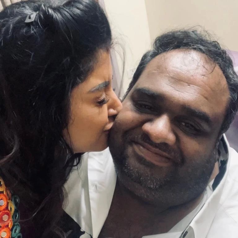 mahalakshmi kissing ravinder photos getting viral on social media and got trolled by netizens