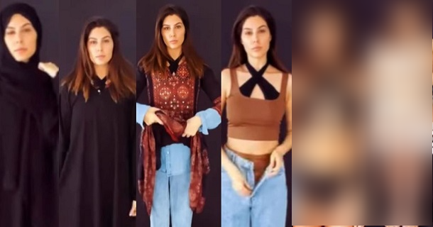 elnaaz norouzi posts video against hijab issue video getting viral