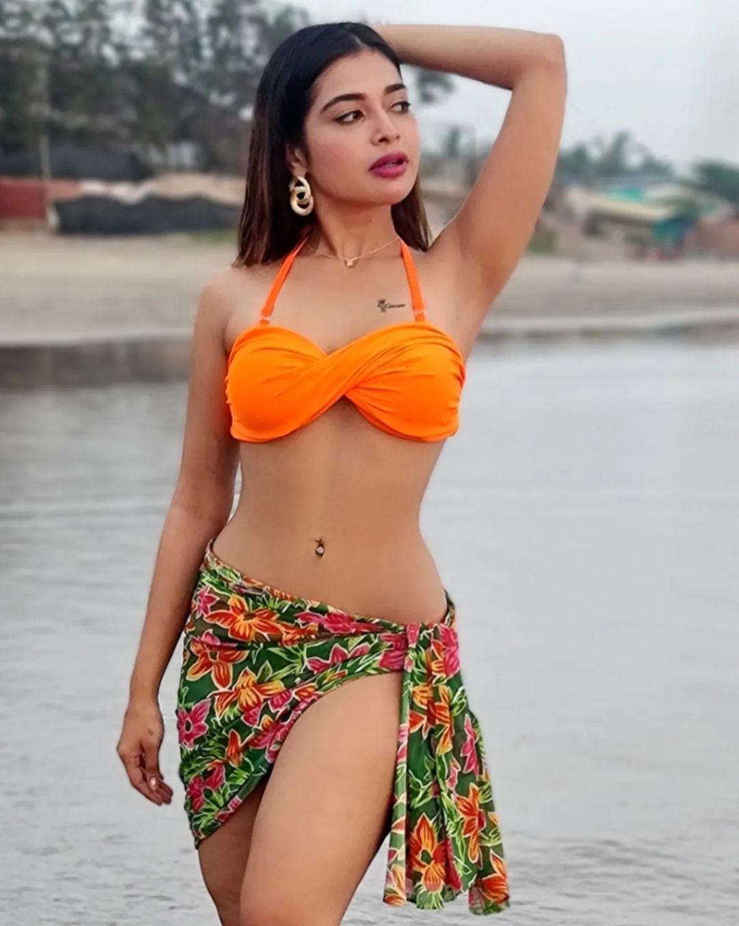 dharsha gupta hot photos in bikini dress getting viral on social media