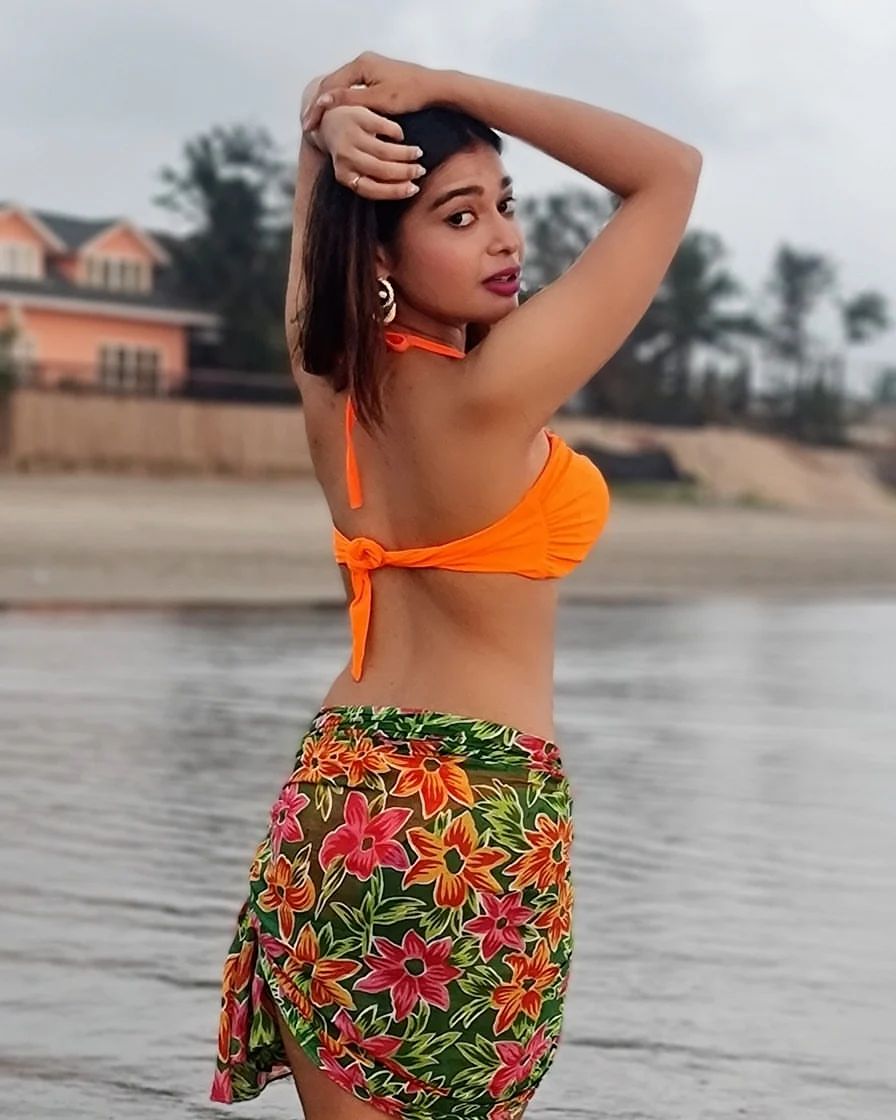 dharsha gupta hot photos in bikini dress getting viral on social media