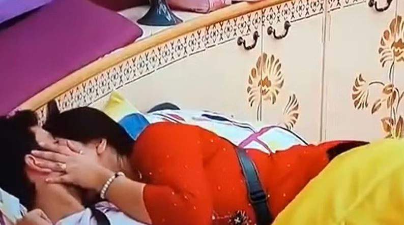 couple kissing in biggboss house video getting viral