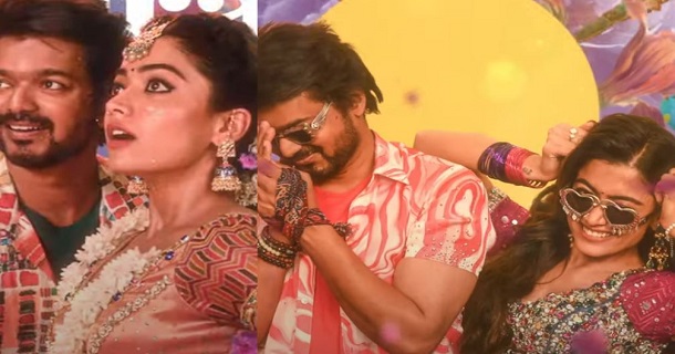vijay and rashmika starring varisu first single ranjithame song released
