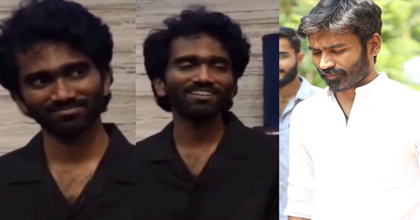 pradeep ranganathan answers about question he is acting like dhanush viral video