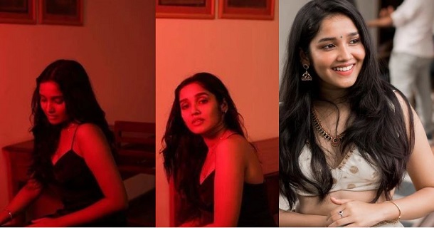 anikha surendran hot photos in red light glamour dress getting viral
