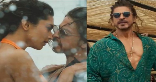 shahrukhan and deepika padukone hot dance in kaavi and green dress getting slammed by several people and community group