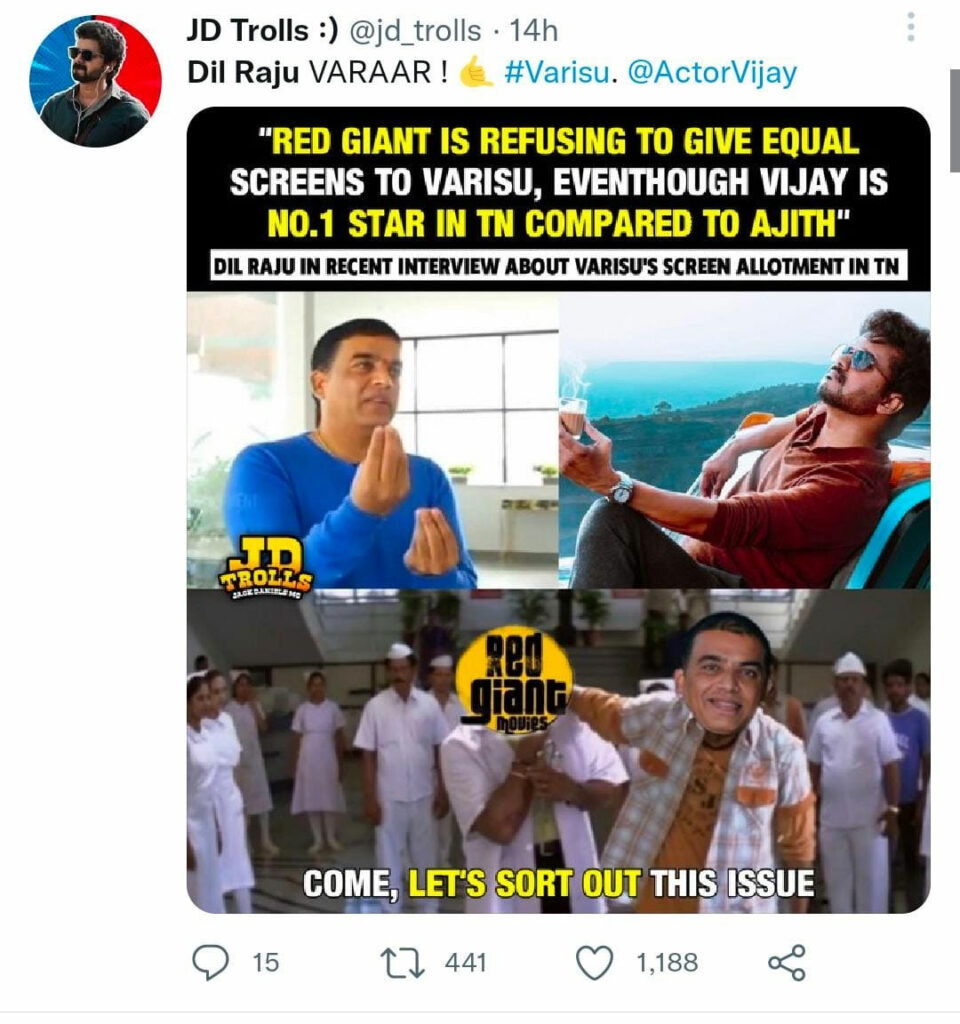 dil raju interview about theatre allocation for varisu and thunivu getting slammed and trolled on social media