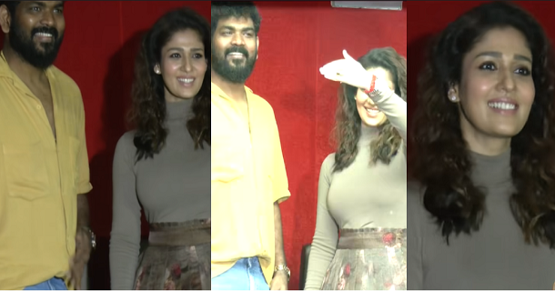 fan from crowd says love you to nayanthara in connect press meet