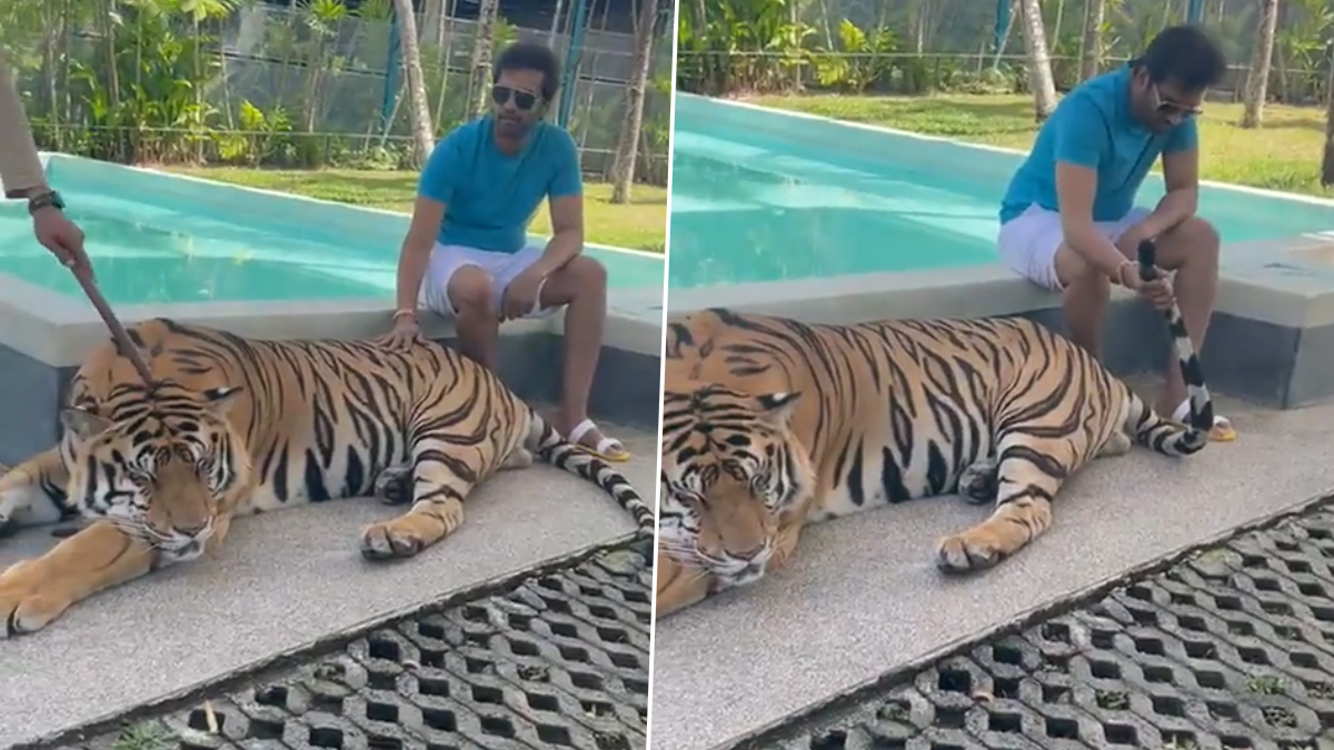 santhanam caught in issue for catching tiger tail and posting video of it