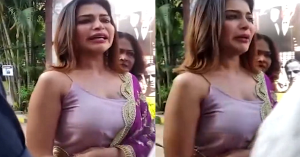 dharsha gupta cried in front of press meet persons for projecting her wrong video viral