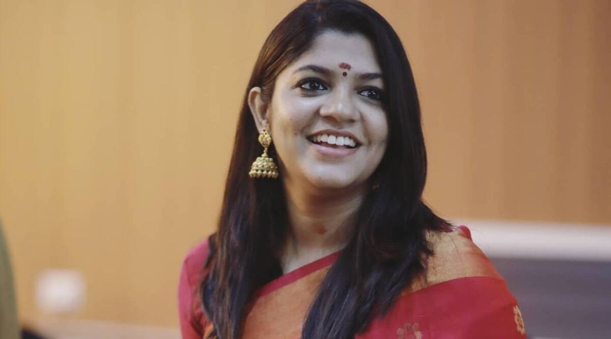 college student misbehaves with aparna balamurali on stage in function