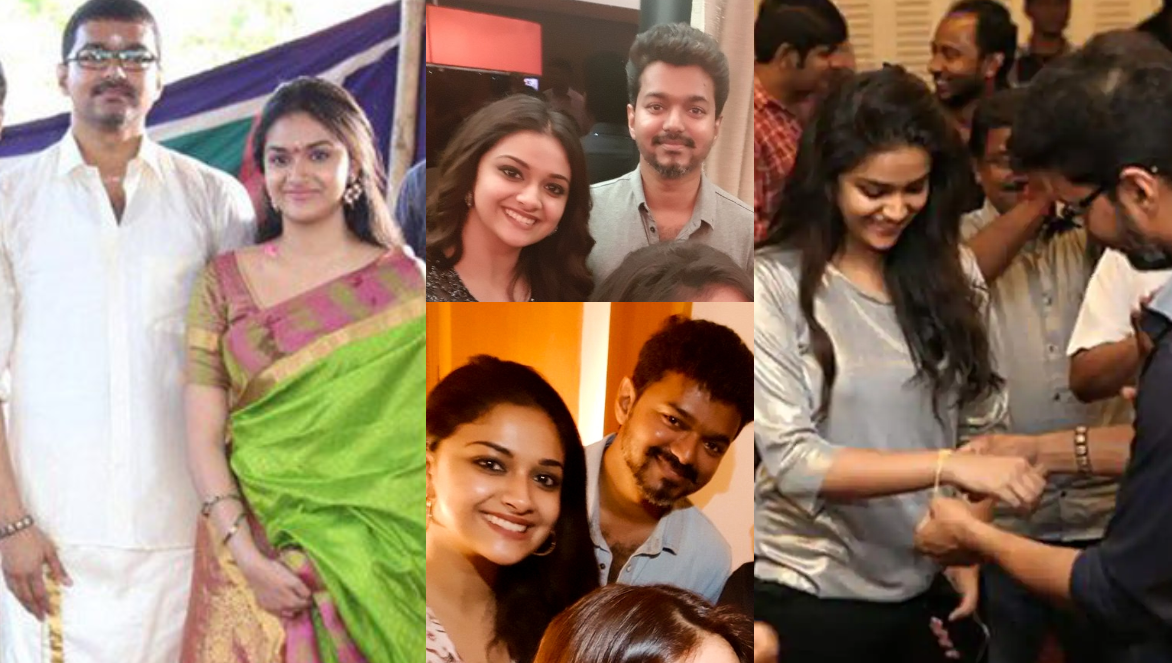 keerthy suresh photo stirred controversy with letter v