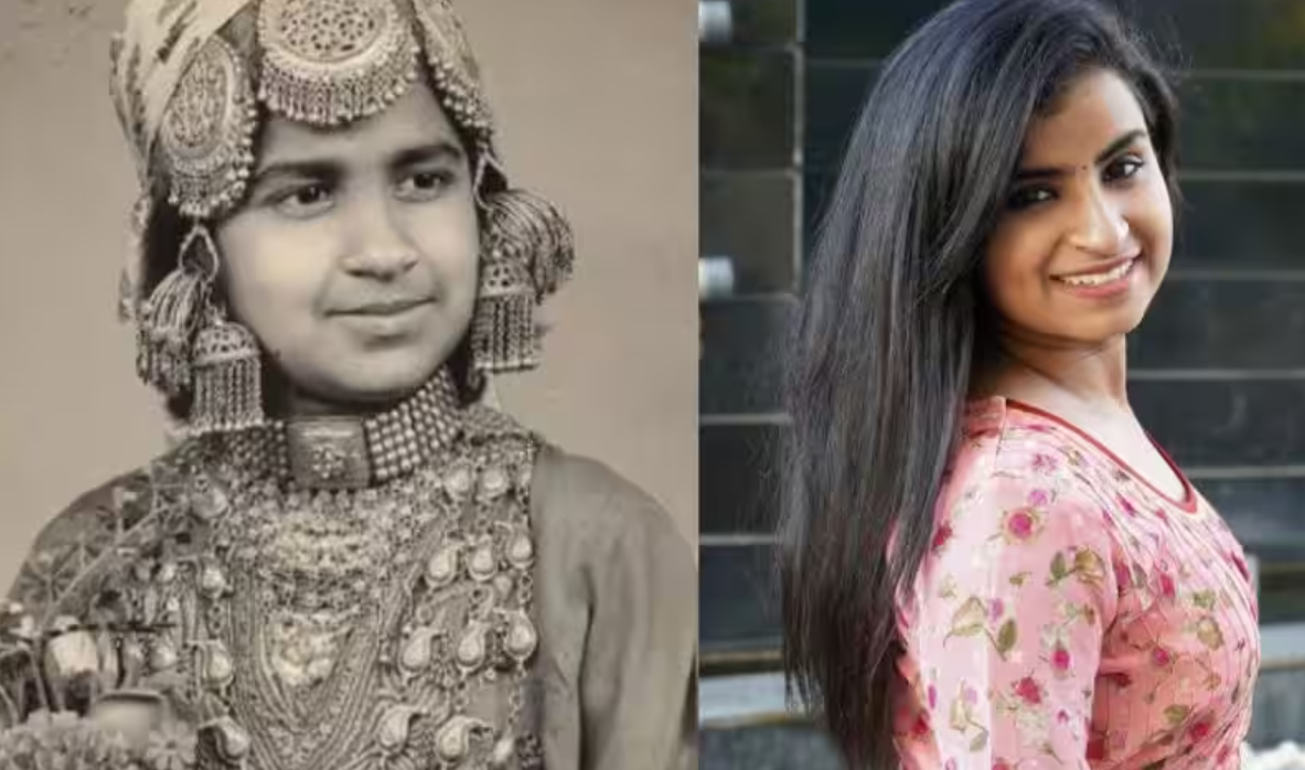 radhika childhood photo replicates sivangi photo getting viral on social media