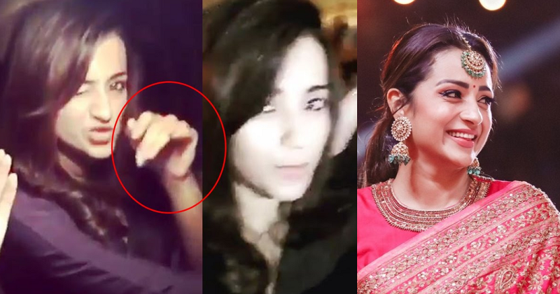trisha said to be drinking in shooting spot said by popular celebrity